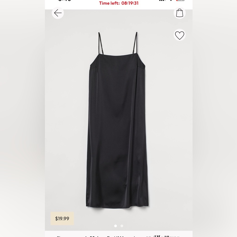 Satin Slip-style Dress - H&M NWT